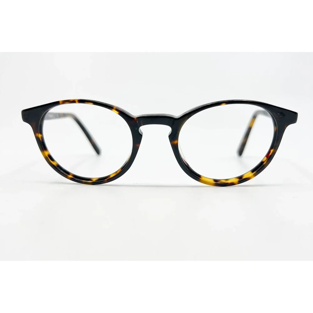 Kenneth Cole Eyeglasses Mens Tortoise Round Full Rim Frames 49-21-140